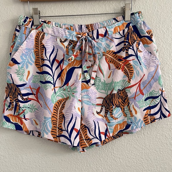 Cynthia Rowley Other - Cynthia Rowley Medium Tiger Jungle Novelty Print Pajamas Bottom Only Maximalist